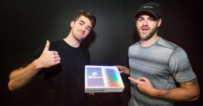 Microsoft xbox one s chainsmokers custom console giveaway