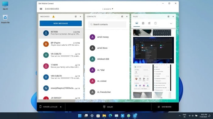 Dell iphone ios mobile connect app transfer files mirror apps