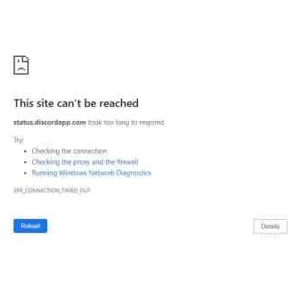 Discord down outage connectivity issues problems