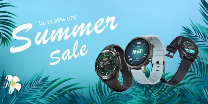 Mobvois summer sale saving you 33 ticwatch smartwatches and more