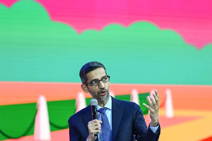 Sundar pichai wants more efficient google
