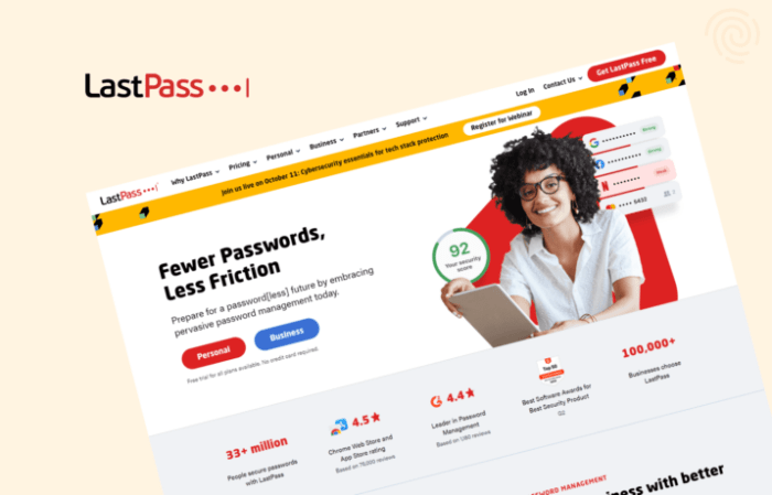 Lastpass says no passwords stolen in data breach