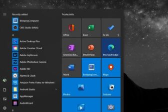 Microsoft windows 11 start menu folders new touch gestures features