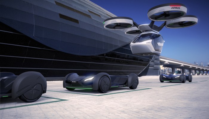 Airbus concept car drone train geneva motor show