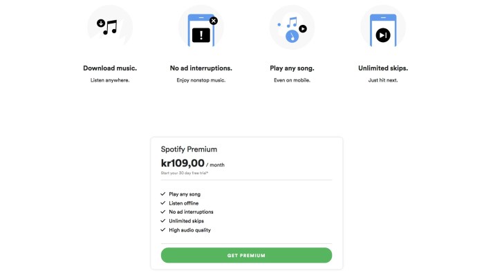 Spotify about get more expensive europe
