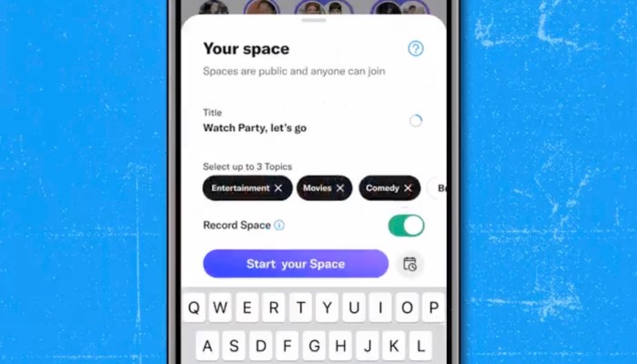 Twitter spaces recording option available for everyone