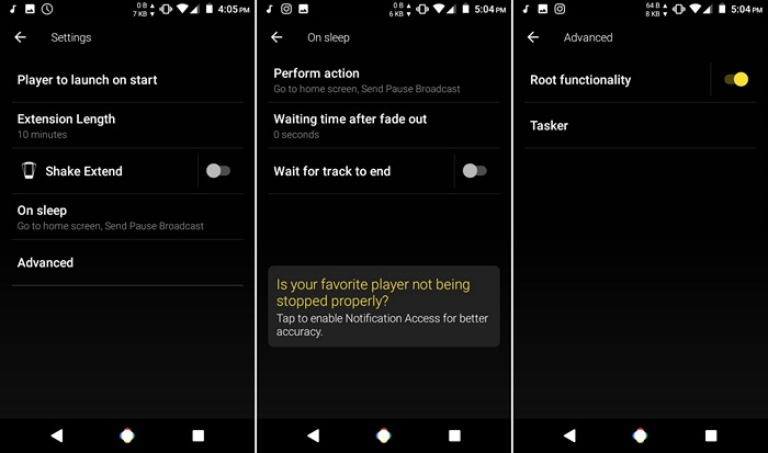 Netflix testing sleep timer android