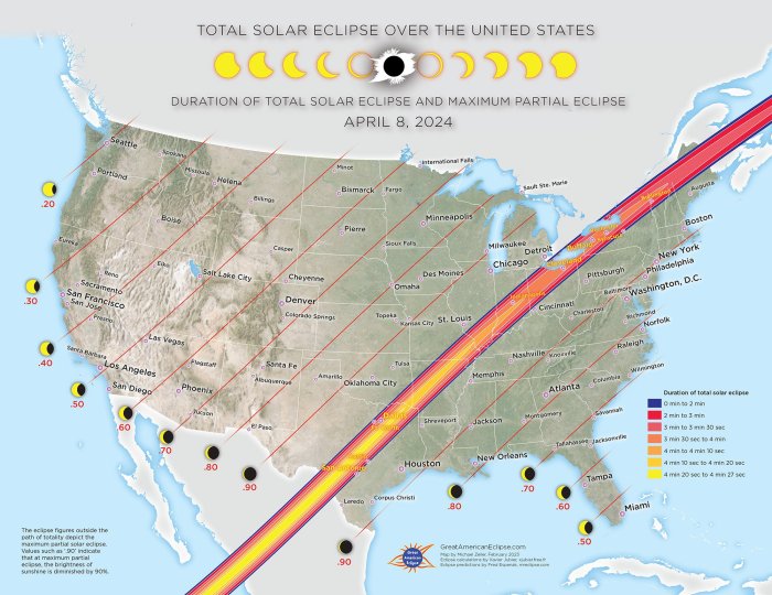 Great american eclipse viewing cruise path