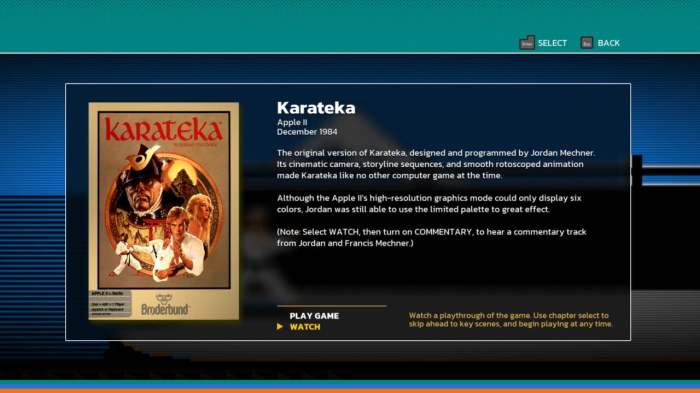 Karateka playable documentary digital eclipse trailer