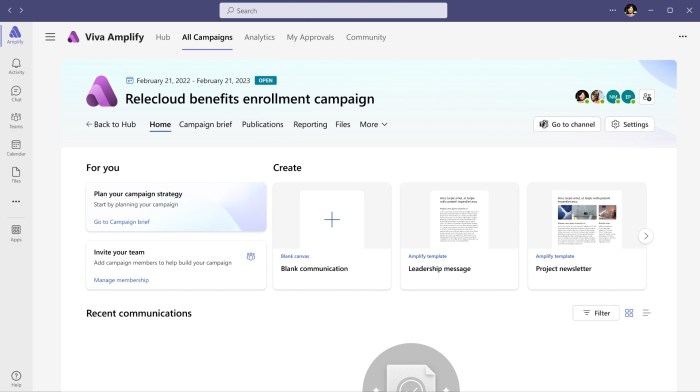 Microsoft viva platform features remote work