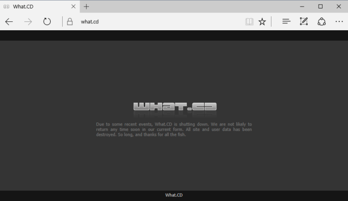 Mininova down shut torrent april site shuts What cd music torrent website shut down