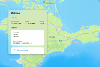 Apple maps weather apps crimea russia territory