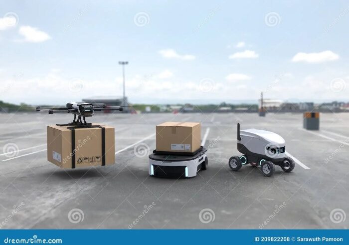 Ford delivery drone self driving concept mwc