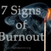 Burnout signs ministry