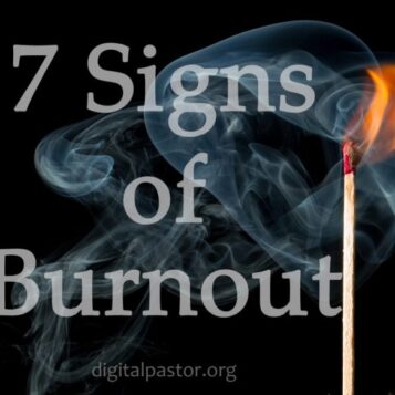 Burnout signs ministry