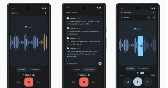 Google pixel recorder feature update audio editing sharing cropping