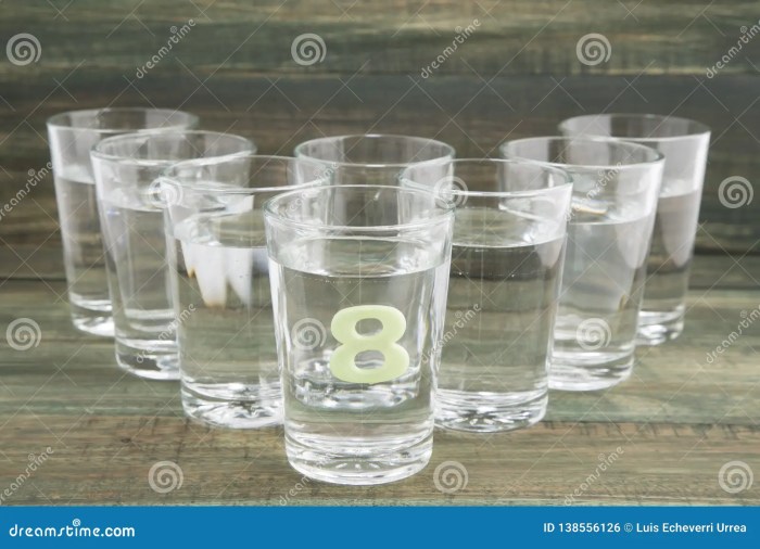 Ocho vasos tall How much water a day 8 glasses myth