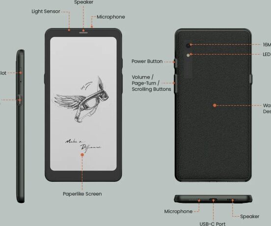 Xiaomi moaan inkpalm plus reader e ink onyx boox palma smartphone