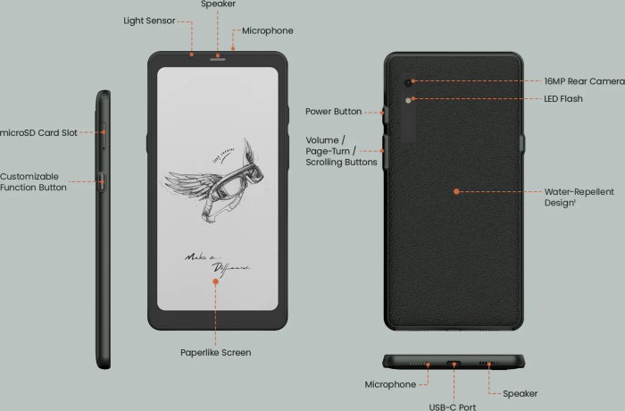 Xiaomi moaan inkpalm plus reader e ink onyx boox palma smartphone