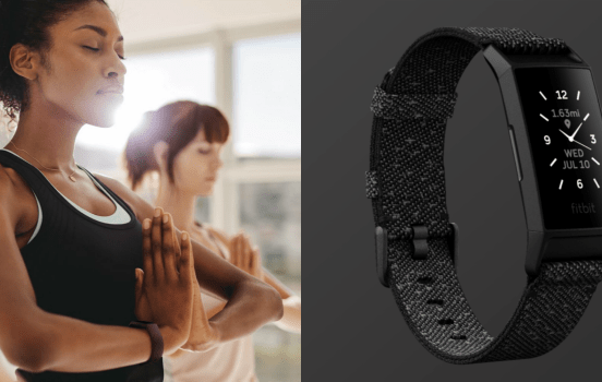 Fitbit charge 2 fitness tracker heart rate gps breathe meditation