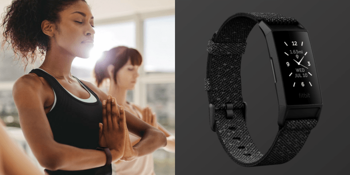 Fitbit charge 2 fitness tracker heart rate gps breathe meditation