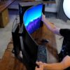 Corsair xeneon flex 45wqhd240 flexible woled curved flat ultrawide monitor 1440p