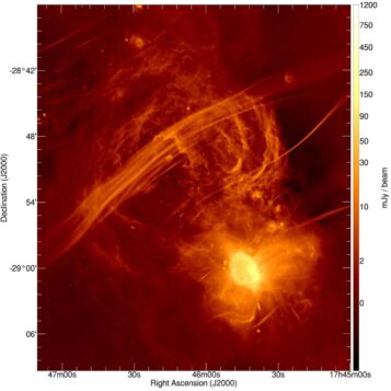Milky galactic apod hole galaktyki centrum supermassive glowing astronomska dneva foxnews
