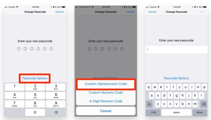 Passcode device unlock Ios 11 trusted device passcode fingerprint change