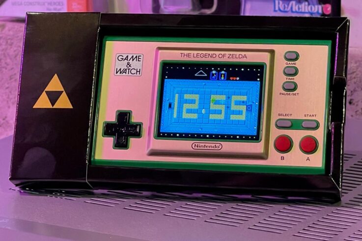 Return to hyrule with this nifty 40 legend of zelda game and watch save 20
