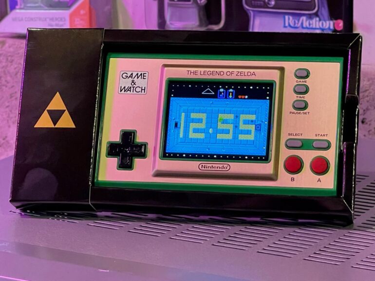 Return to hyrule with this nifty 40 legend of zelda game and watch save 20