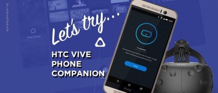 Inventor converting appinventor companion Htc vive ios companion app virtual reality notifications