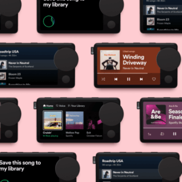 Spotify car thing add to queue calls podcasts
