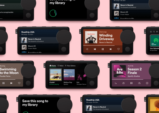 Spotify car thing add to queue calls podcasts