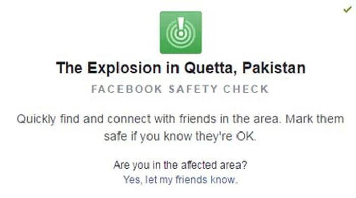 Facebook safety check feature gets own tab