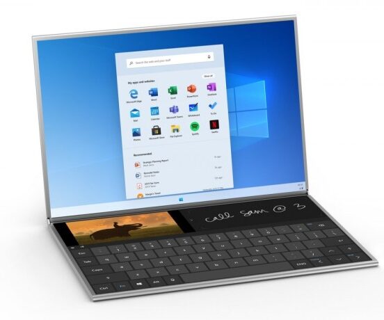 Microsoft windows 10x live tiles start menu neo dual screen update release date surface event
