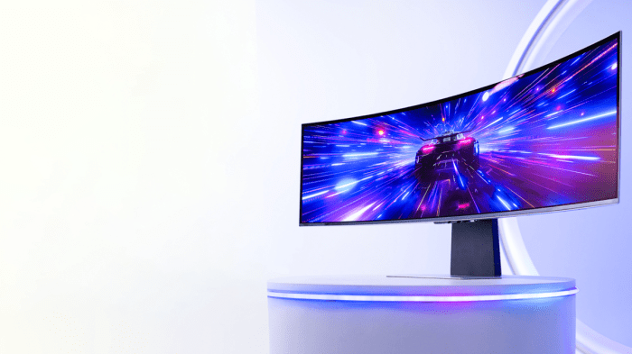 Samsung g9 odyssey oled gaming monitor god of war ragnarok deal sale