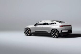 Polestar4 ev coupe rear window camera ridealong