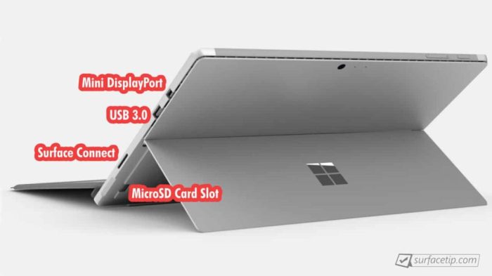 Microsoft surface laptop ports usb c