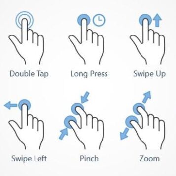 Wallpaper touch gestures screen pinch two apr fingers