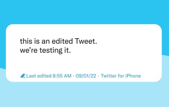 Twitter sends first edited tweet for all to see