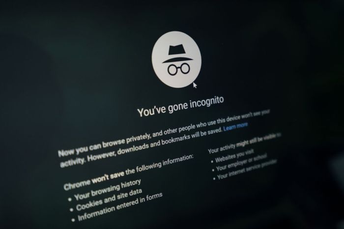 Google chrome incognito lock android safety check