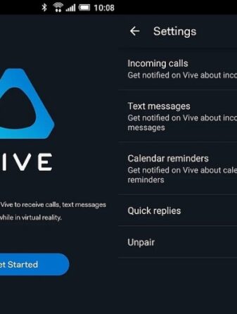 Htc vive ios companion app virtual reality notifications