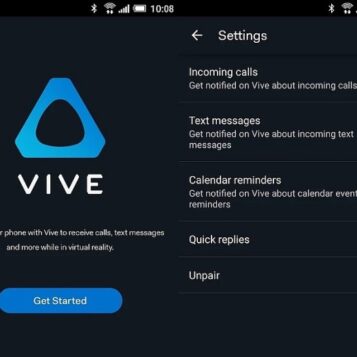 Htc vive ios companion app virtual reality notifications