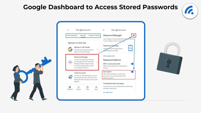 Google password manager sharing function spotted