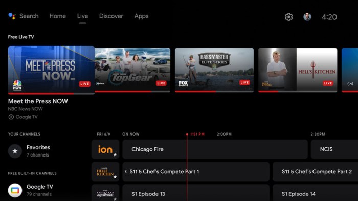 How use amazon fire tvs live tab menu