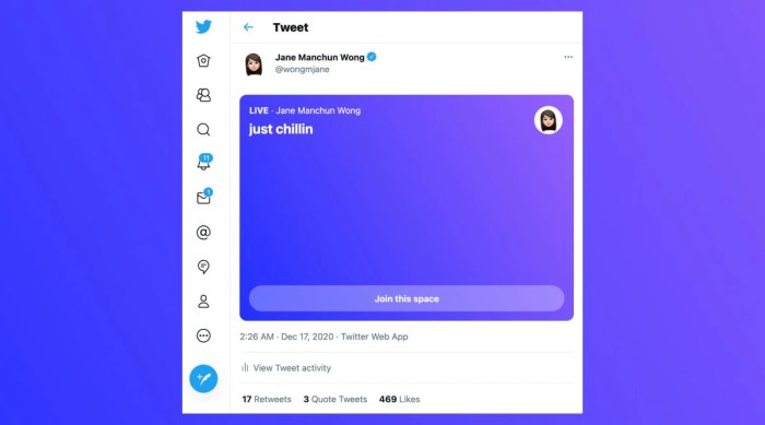 Twitter spaces desktop web browsers clubhouse