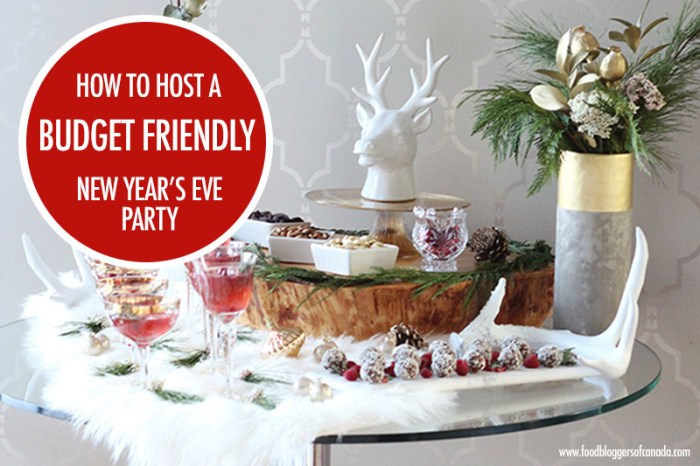 How to plan a new years eve party on a budget