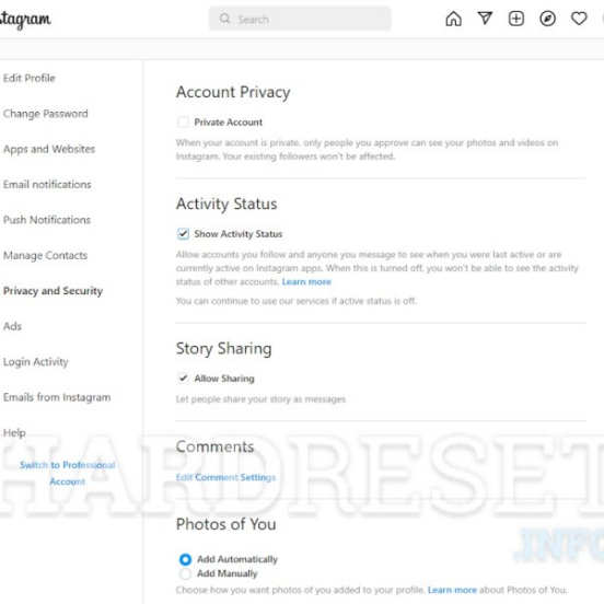 Instagram activity status new feature