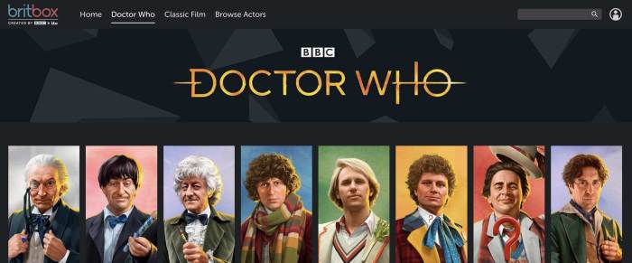Britbox slammed slurs racist streams stereotypes offensive Britbox british tv exclusive classic doctor who episodes streaming