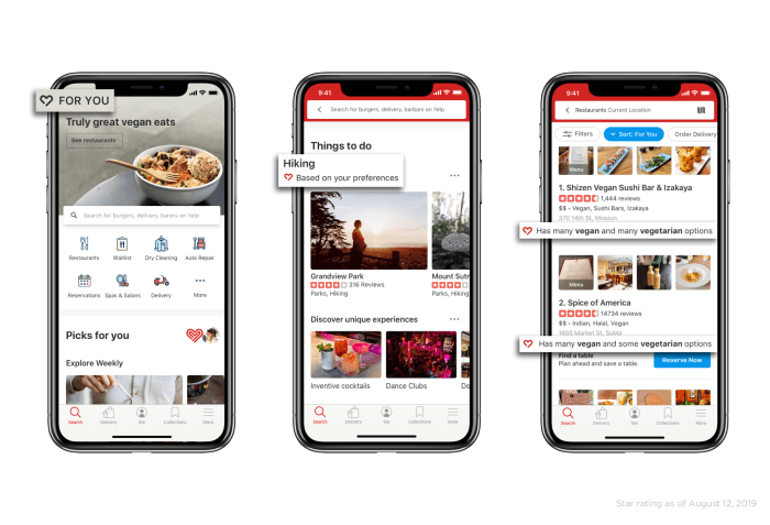 Yelp new search tool asian owned businesses app